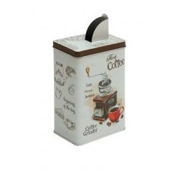 lata  coffe rectangular 3013 con pico vertedor/ Medida: 12*18*8 cm/ vs. mods