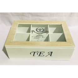 caja de madera p/ té ELG0302
