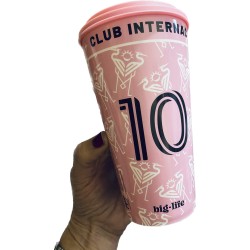 vaso plástico con tapa para café Internacional de Miami