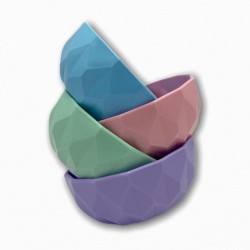 bowl plástico colores pastel chico 11 cm diámetro KE03