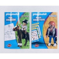 libro para colorear playmobil vs. modelos  566260al66
