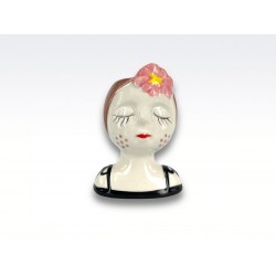maceta cerámica mujer  2212003  7.8x6.5x10cm