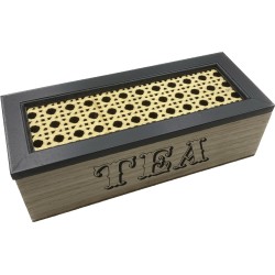 caja de madera p/ té ELG23003