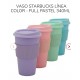 vaso plástico para café con agarre de silicona 1 color KE12i