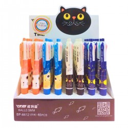 bolígrafo multicolor gatos 25233